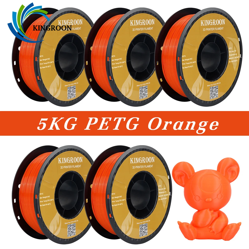 5 КГ 3D-принтер PLA PETG TPU Нить 1,75 мм Высококачественный Материал для 3D-печати, Разлагаемый Экологически чистый Пластик, Стандартный 5 Рулонов