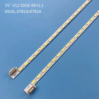 2 шт. светодиодная лента подсветки для LG 55LM4600 55LS4500 55G2-UG 55E600Y 55LW6200 6922L-0003A 0004A LC550EUN (SE) (F1) 6916L-0781A 0782A